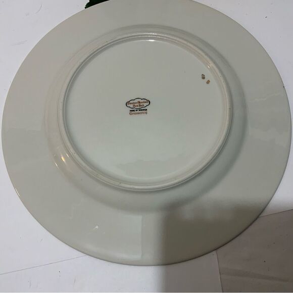 Theodore Haviland Gramercy 10 3/4  Inch dinner plate With Gold Trim set of 2 G8 - Picture 9 of 10